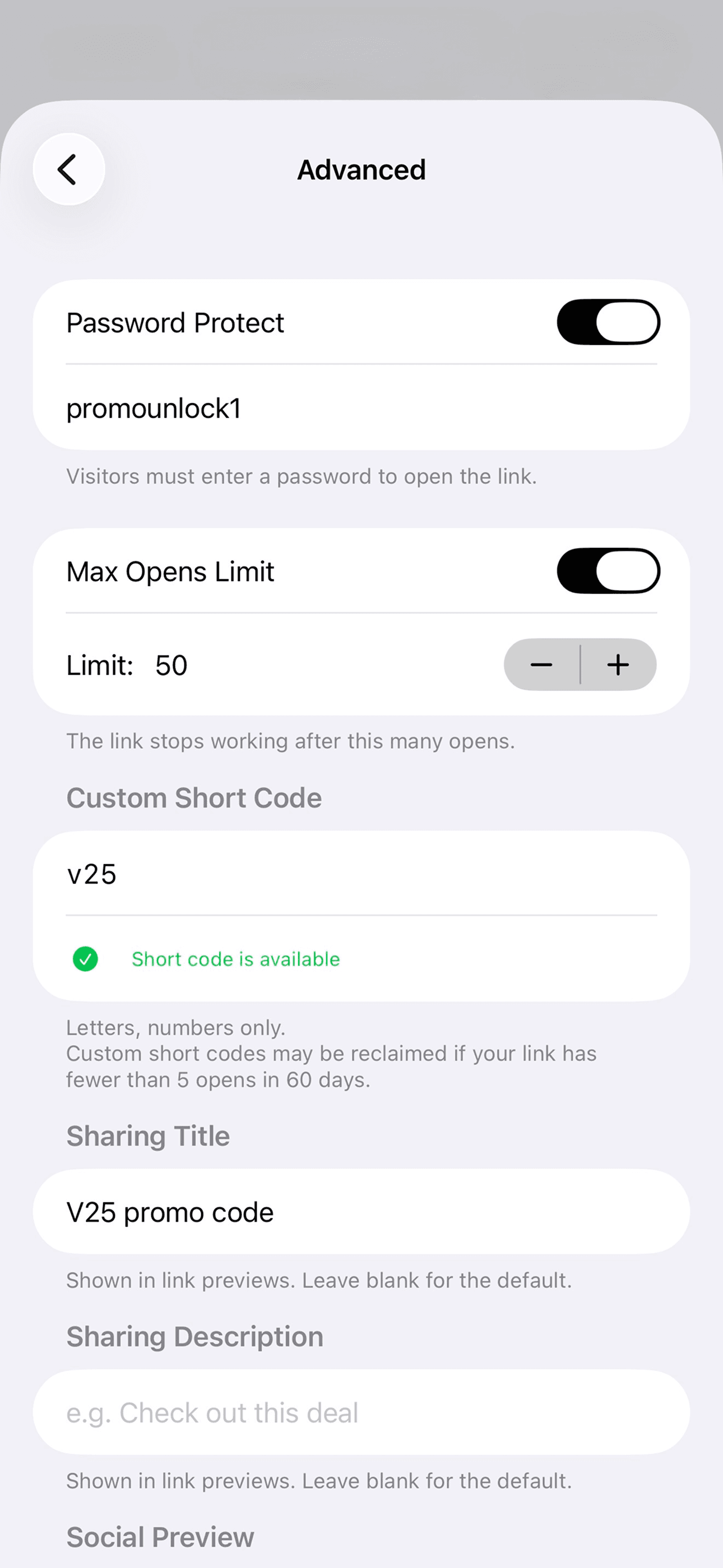 Verlyn link tools screen